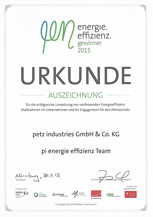Energie Effizienz Gewinner 2015